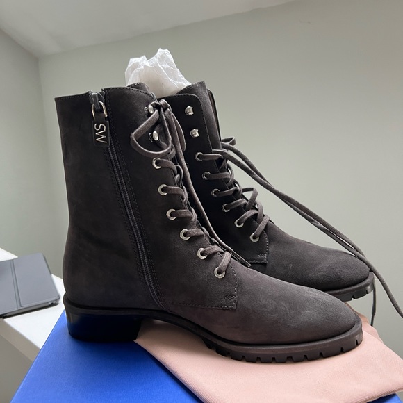 Stuart Weitzman Laine Combat Boot - Picture 1 of 3